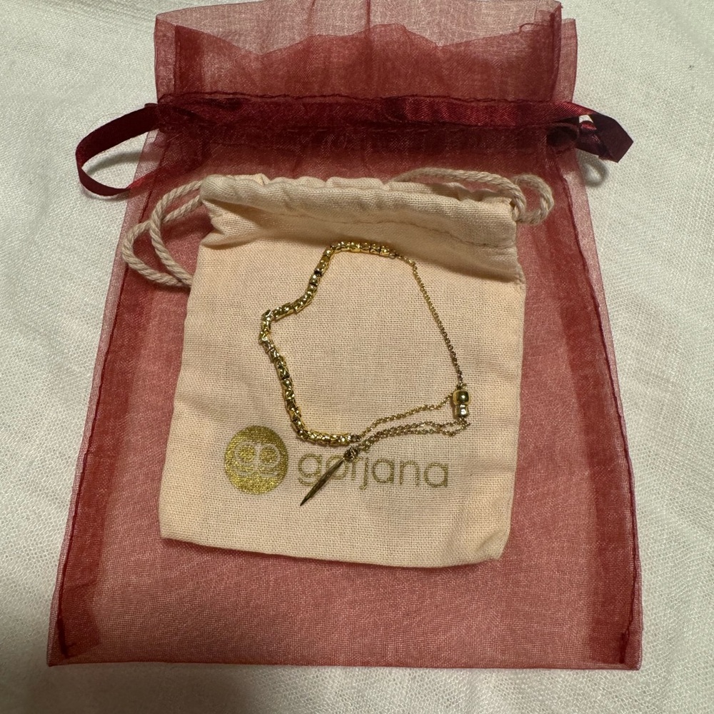 Adjustable gold plated bracelet